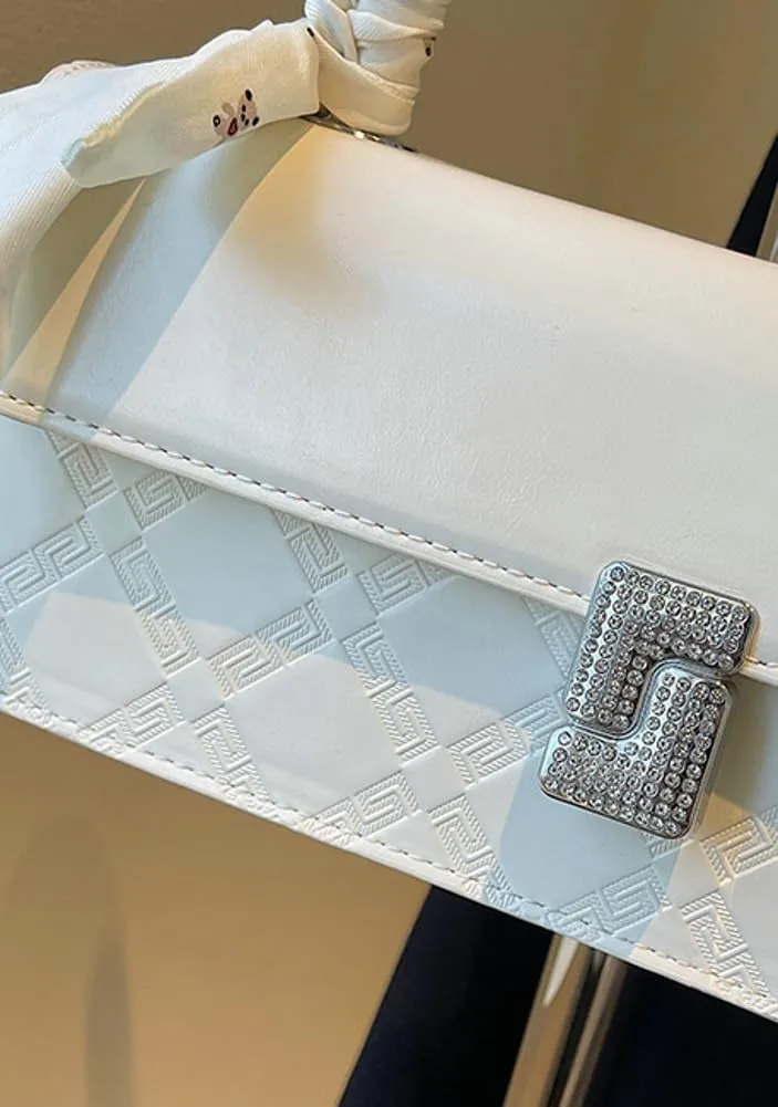 Women's Fashionable Handbag with Ribbon Decoration: Versatile Shoulder and Underarm Carry