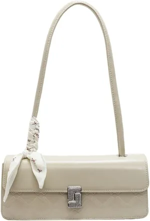 Women's Fashionable Handbag with Ribbon Decoration: Versatile Shoulder and Underarm Carry