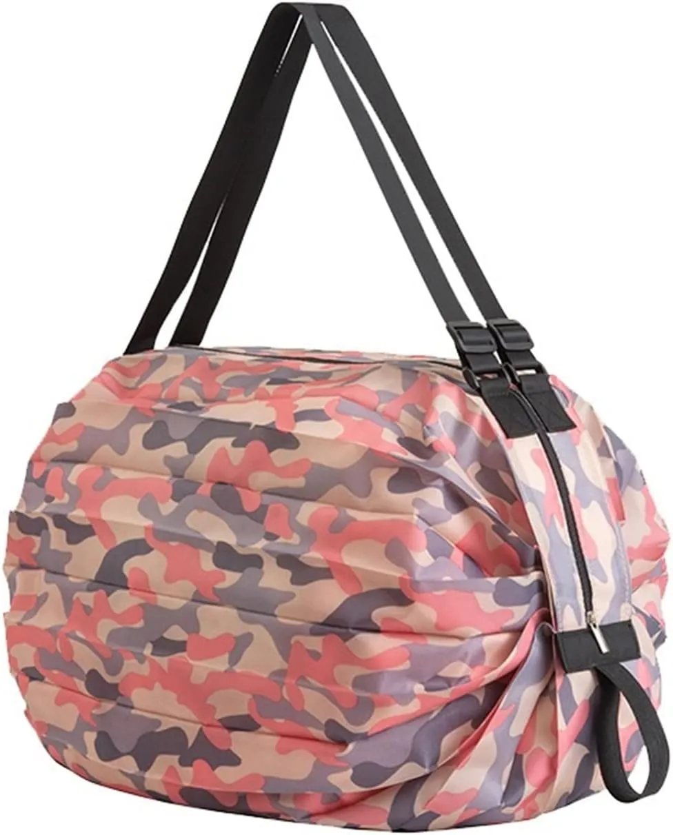 Women's Foldable Shopping Bag Waterproof Beach Lightweight Tote Fitness Training Sports Travelling Shoulder Bag