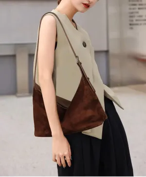 Women's Leather Cowhide Shoulder Crossbody Underarm Bag Hobo Dumpling Pillow Bag Handbag Large Capacity Versatile Casual