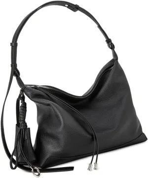 Women's Leather Shoulder Bag Large Capacity Handbag Cowhide Vintage Pillow Armpit Tassel Commuting Bag Versatile Stylish