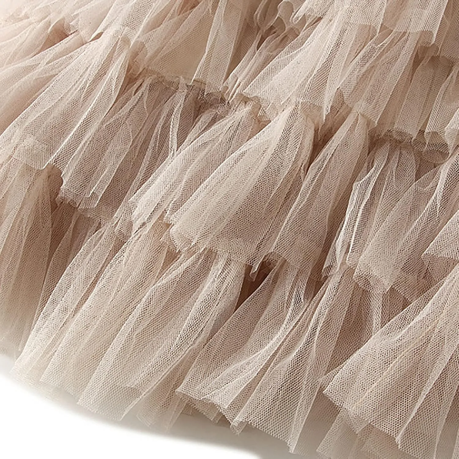 Women's Pleated A-Lined Skirts 2024 Summer Versatile High Waisted Midi Skirt Multi-Layer Puffer Flared Cake Skirt