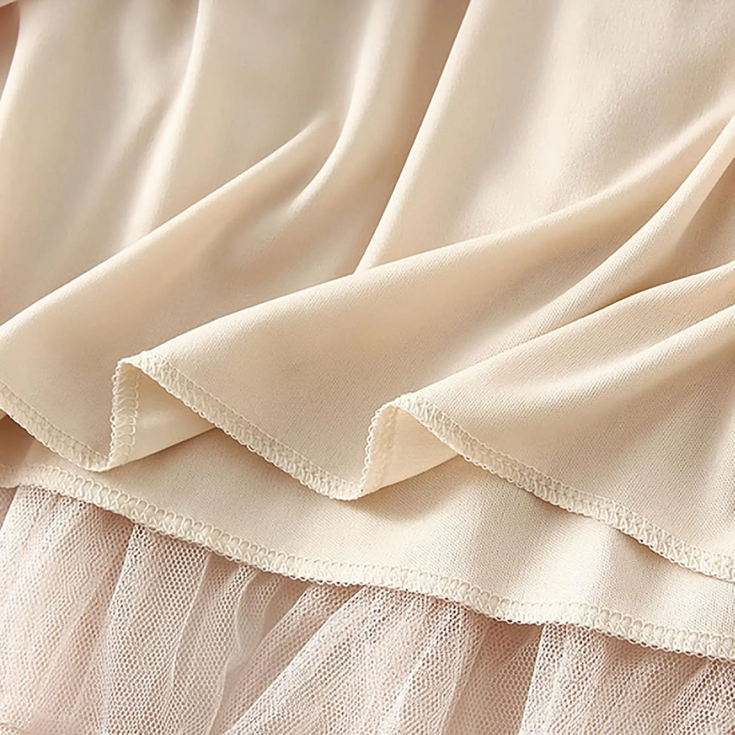 Women's Pleated A-Lined Skirts 2024 Summer Versatile High Waisted Midi Skirt Multi-Layer Puffer Flared Cake Skirt