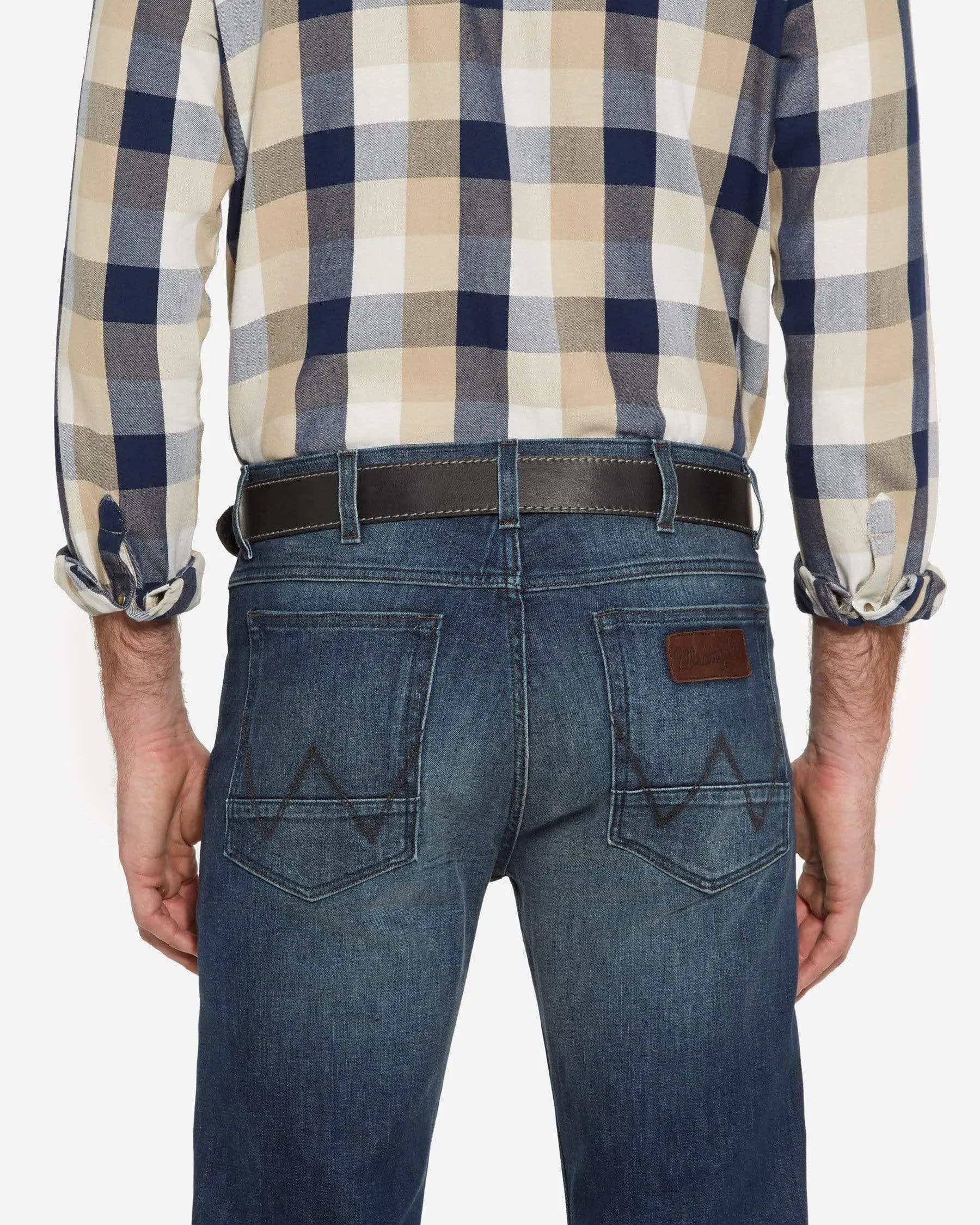 Wrangler Basic Stitched Belt - Black