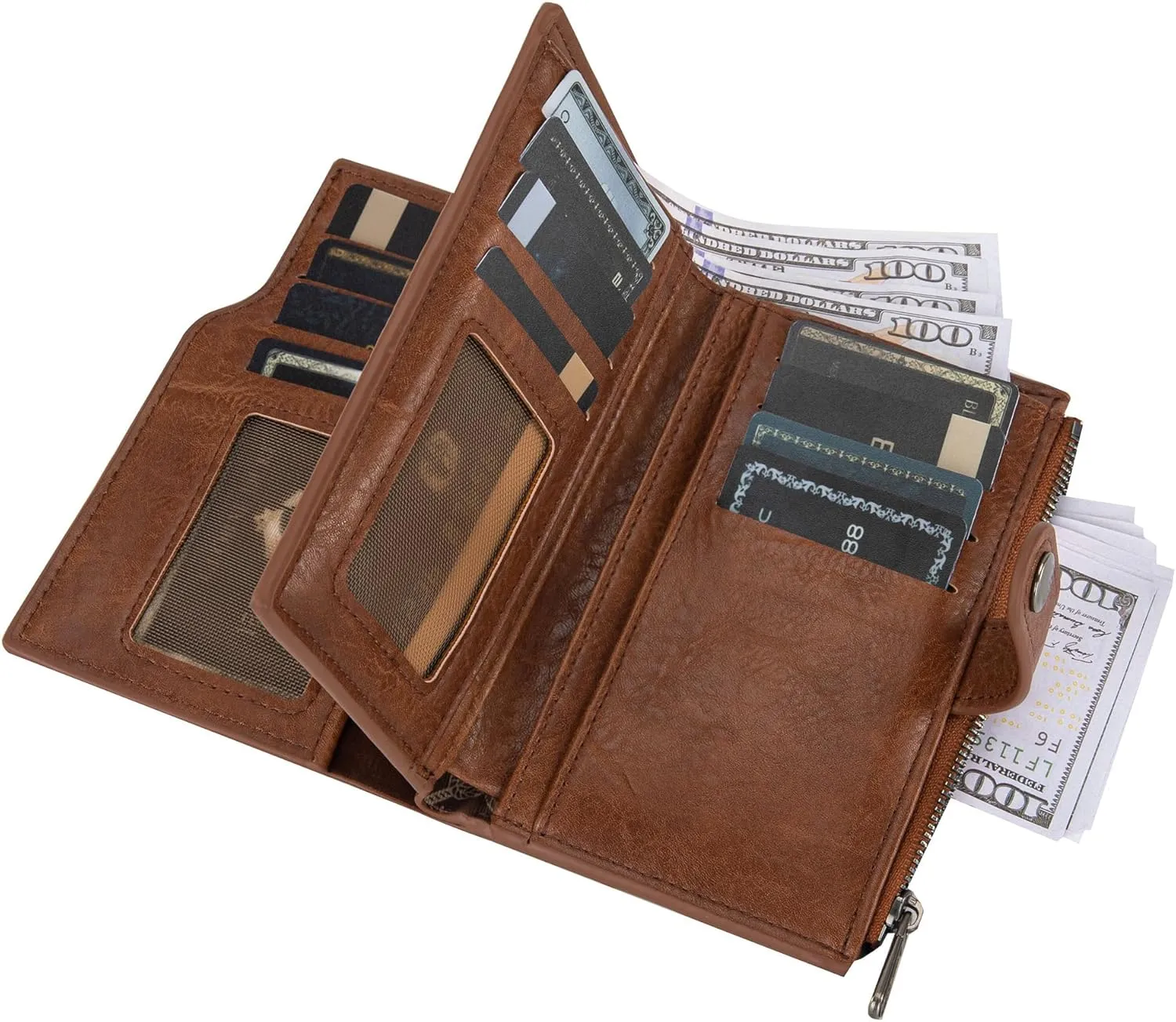 Wrangler Wallets for Women Slim Bifold Credit Card Holder