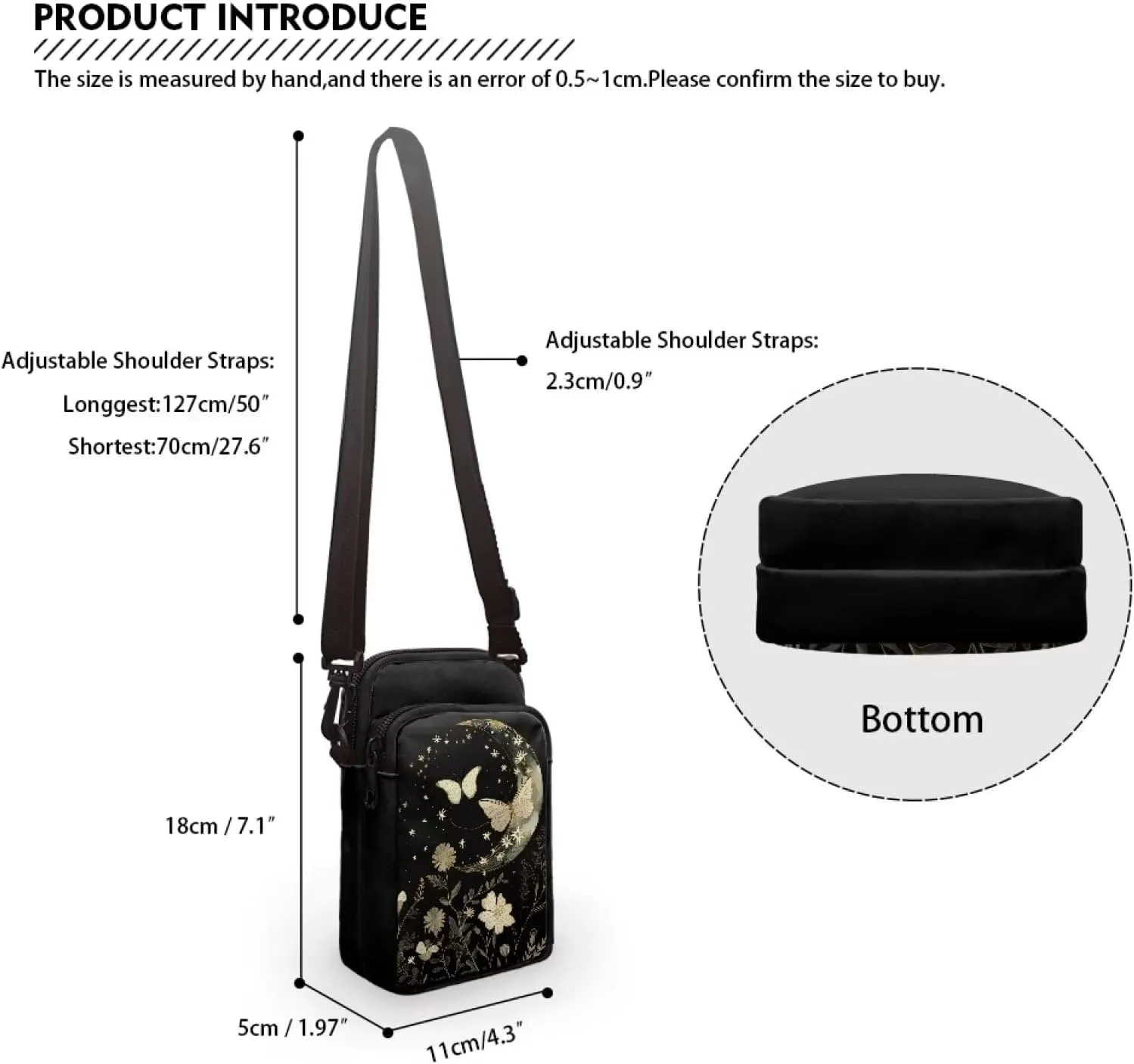 YEXIATODO Crossbody Bags for Women Small Sling Bag Purses Coin Purse Backpack Handbag Fanny Pack Wallet Bag